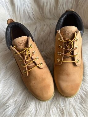 Timberland Men's Tan Leather Waterproof Work Boots